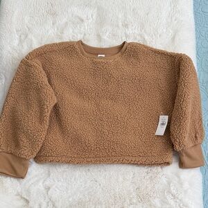Old Navy Tan Sherpa Pullover for Kids
